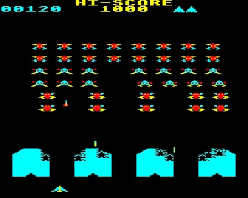 Invaders (198x)(Superior Software) screen shot game playing